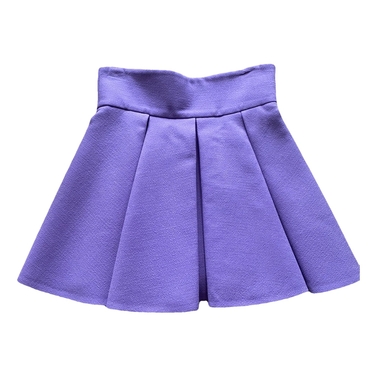 Pre-owned Fausto Puglisi Wool Mini Skirt In Purple