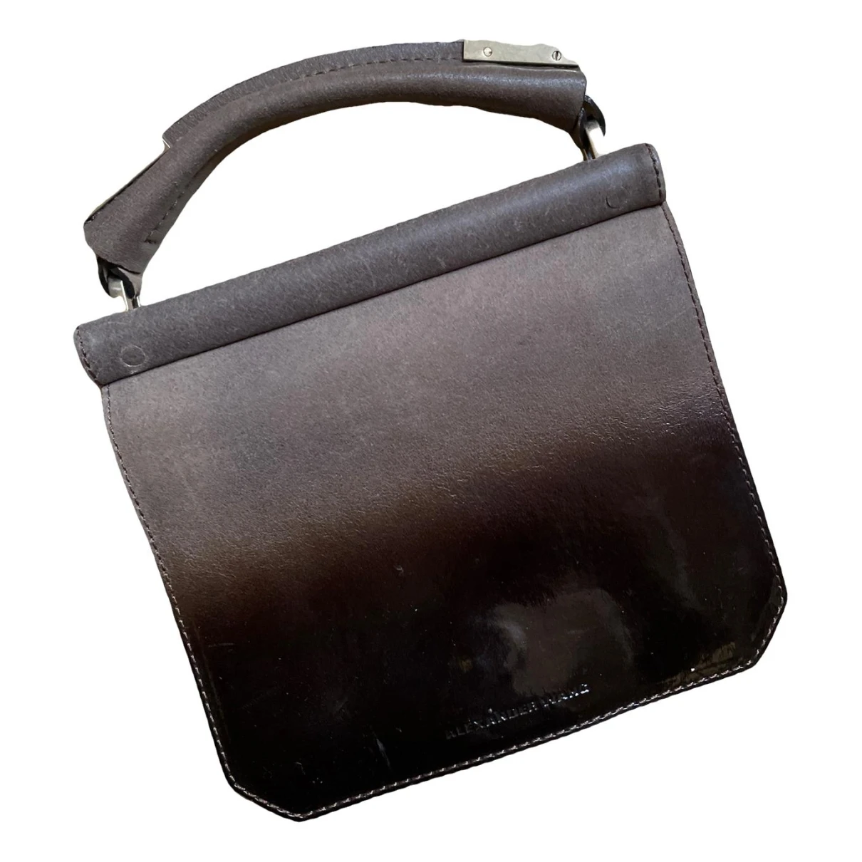 Pre-owned Alexander Wang Leather Handbag In Grey