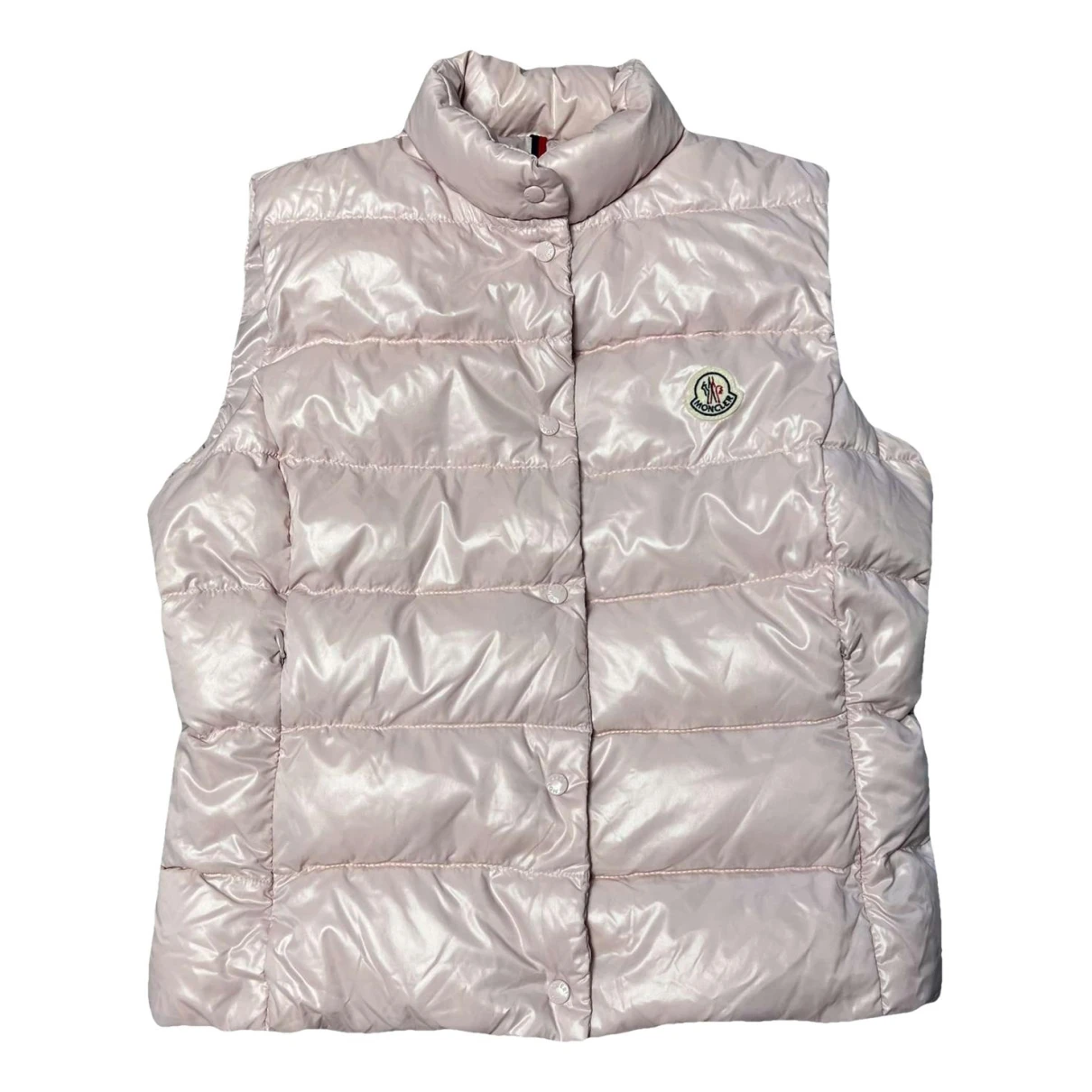 Pre-owned Moncler Classic Short Vest In Pink