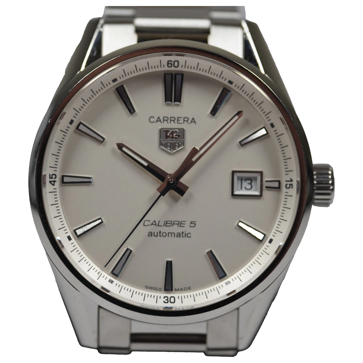 Pre-owned Tag Heuer Carrera Watch In White