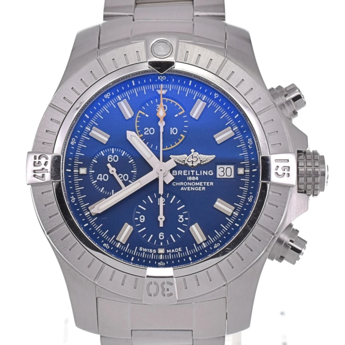 Pre-owned Breitling Watch In Blue