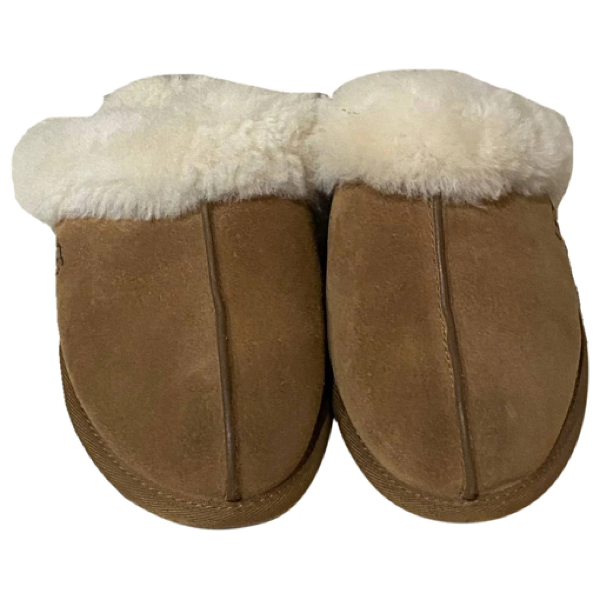 Pre-owned Ugg Shearling Mules & Clogs In Brown