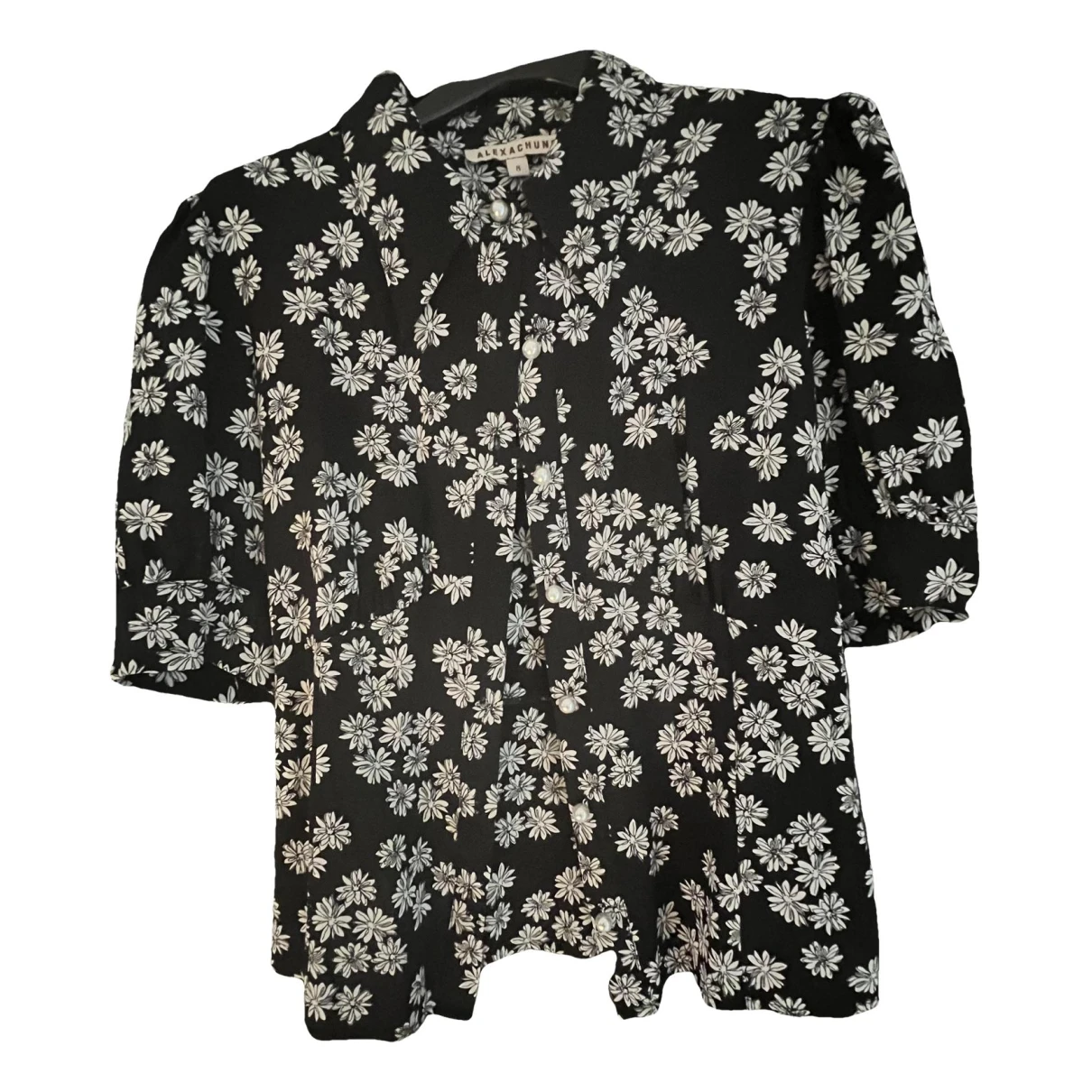 Pre-owned Alexa Chung Silk Blouse In Black