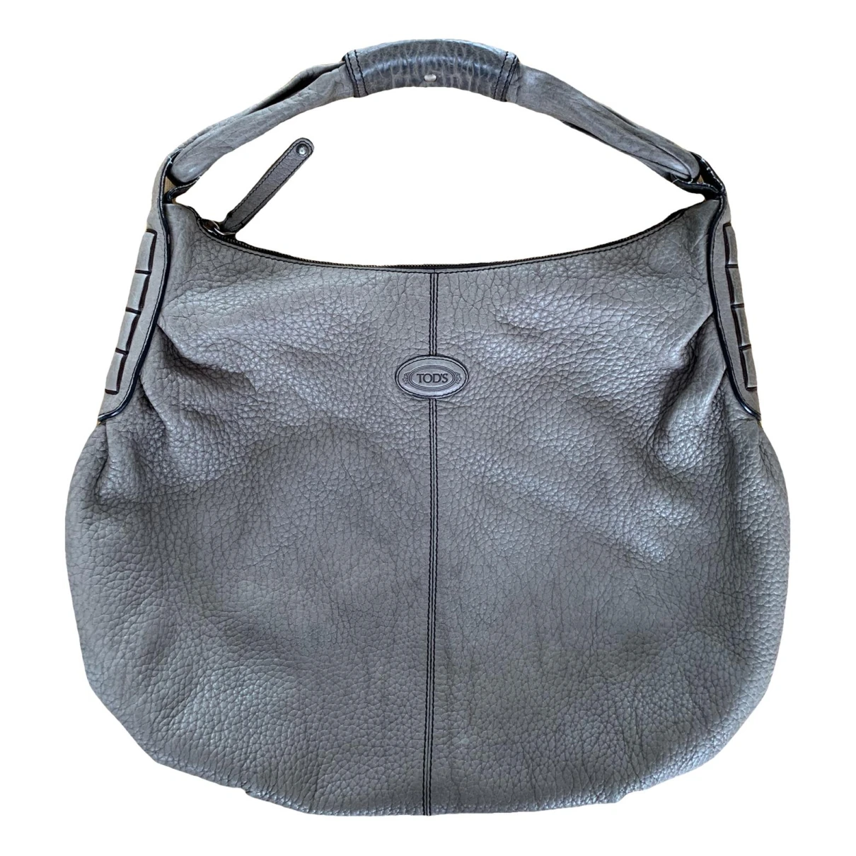 Pre-owned Tod's Leather Handbag In Grey