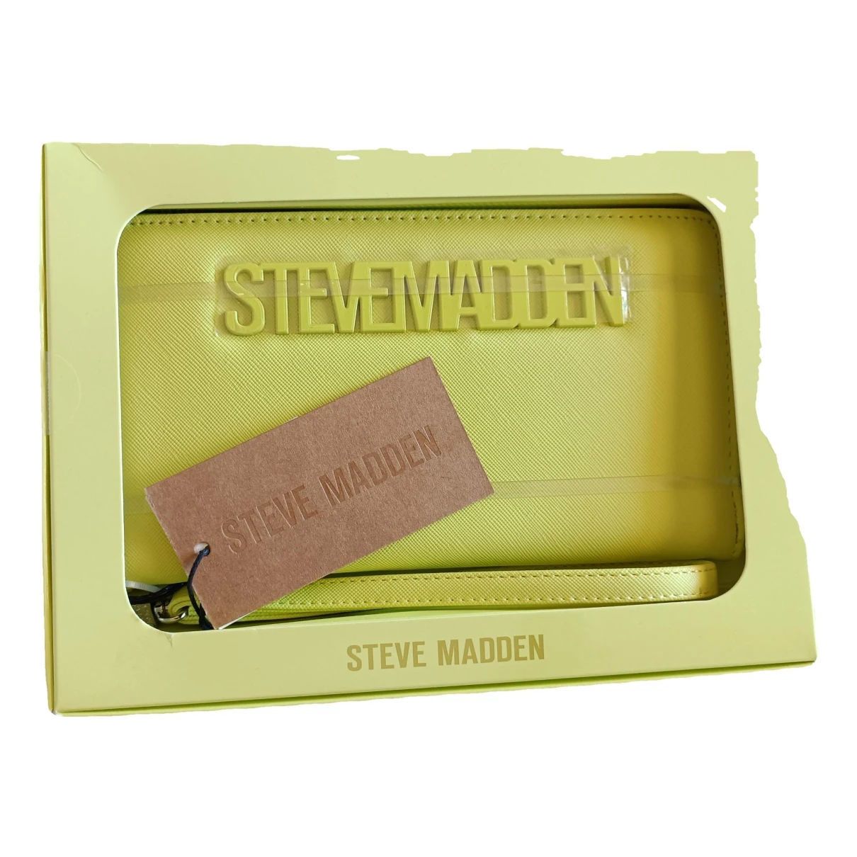 Pre-owned Steve Madden Leather Wallet In Green
