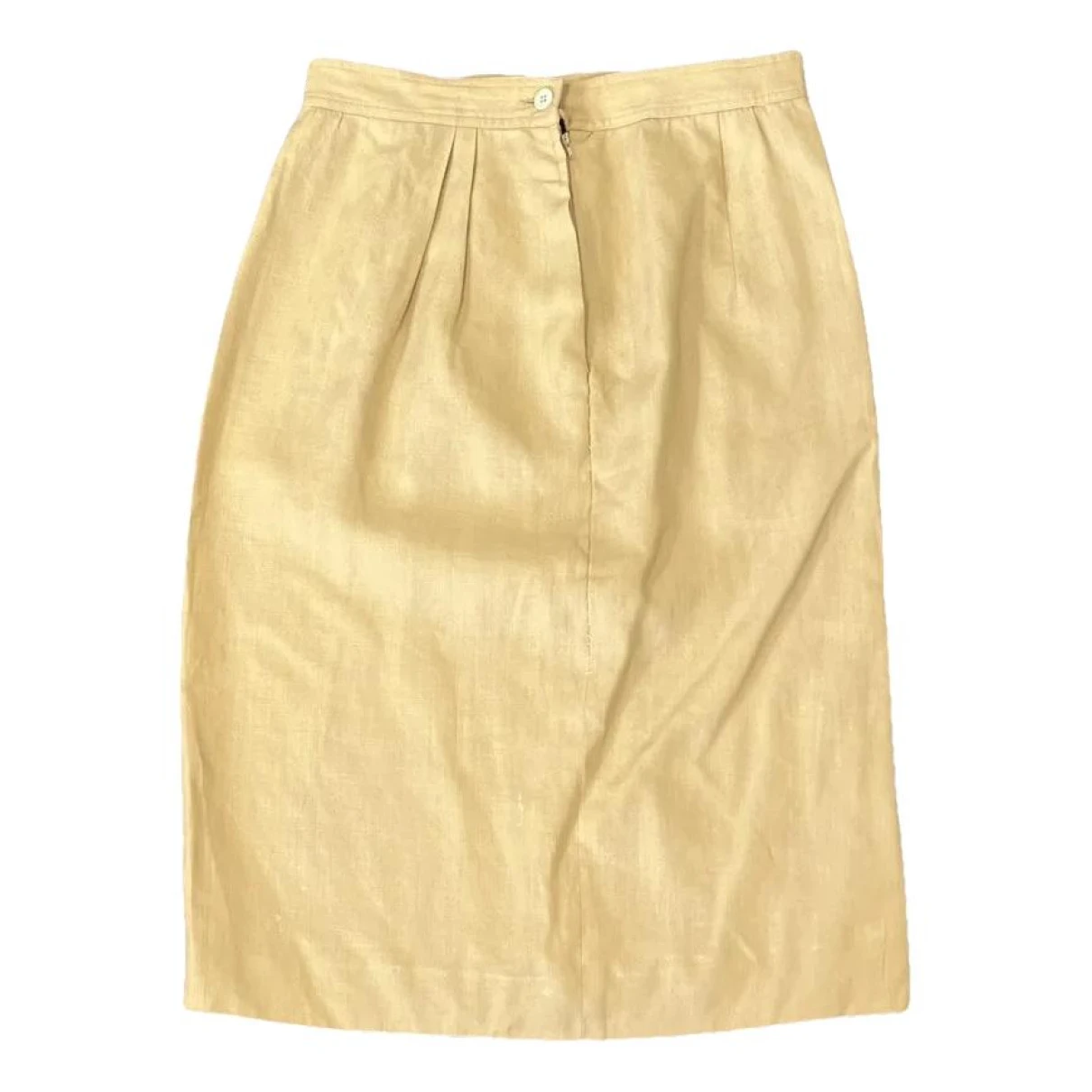 Pre-owned Valentino Mid-length Skirt In Camel