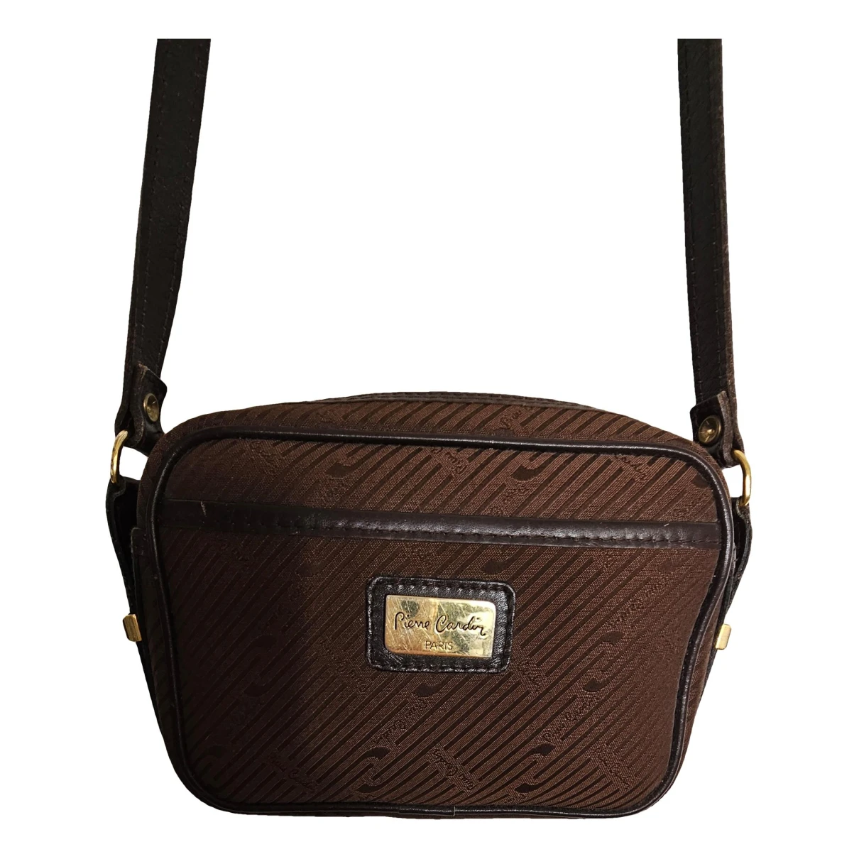 Pre-owned Pierre Cardin Leather Crossbody Bag In Brown