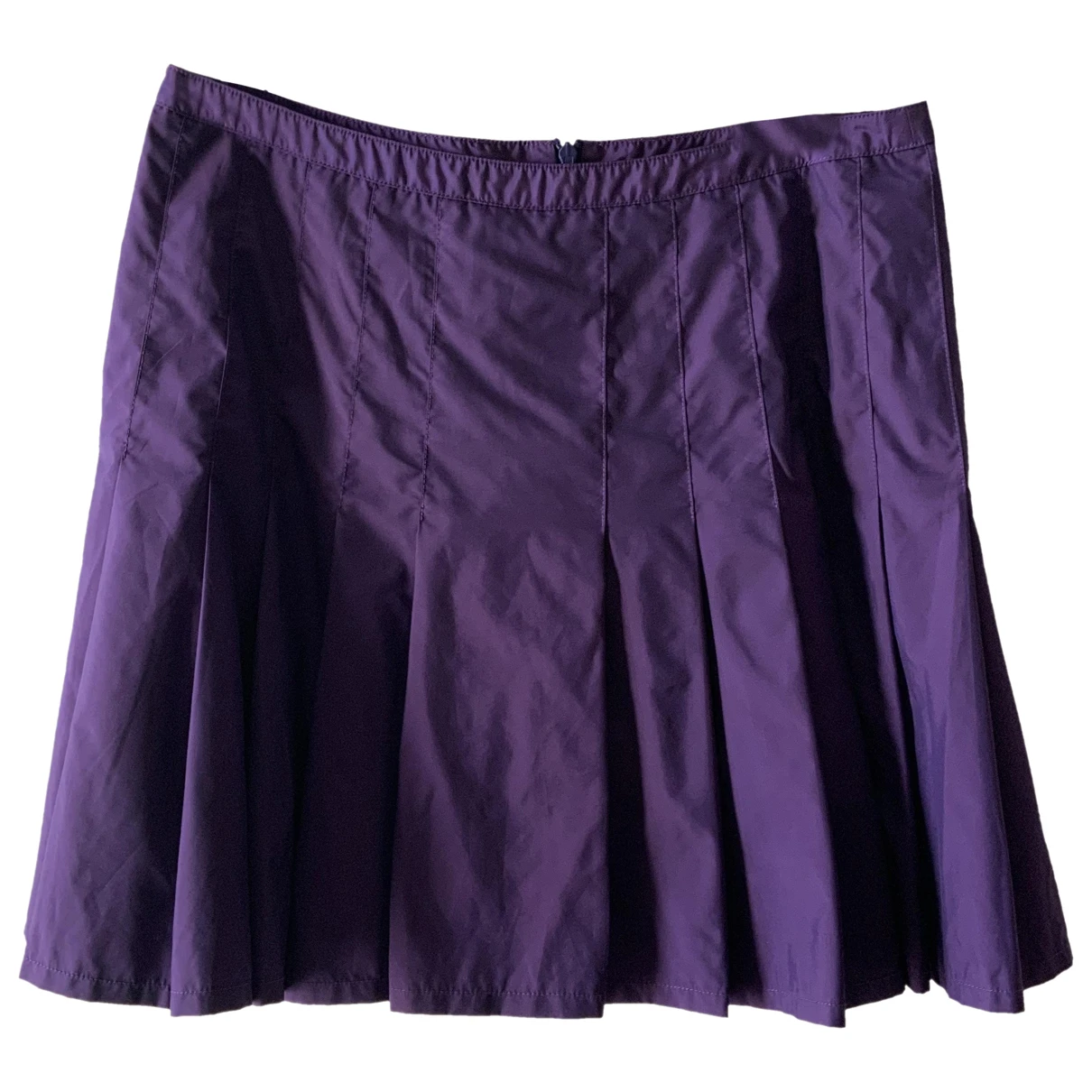 Pre-owned Agnès B. Mini Skirt In Purple