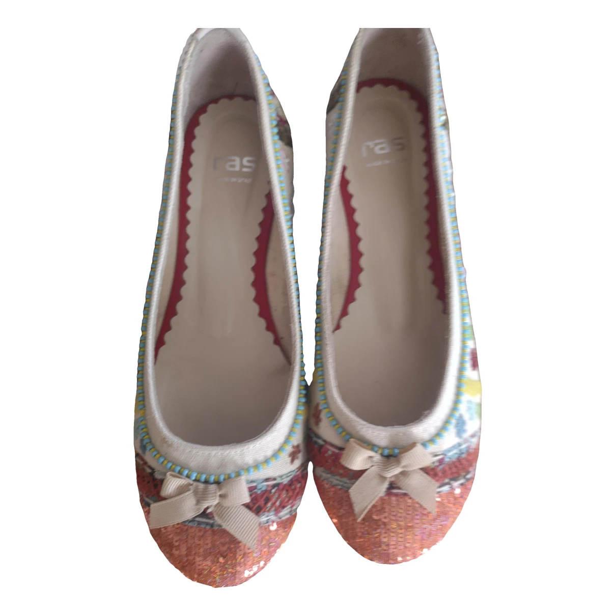 Pre-owned Ras Leather Ballet Flats In Multicolour