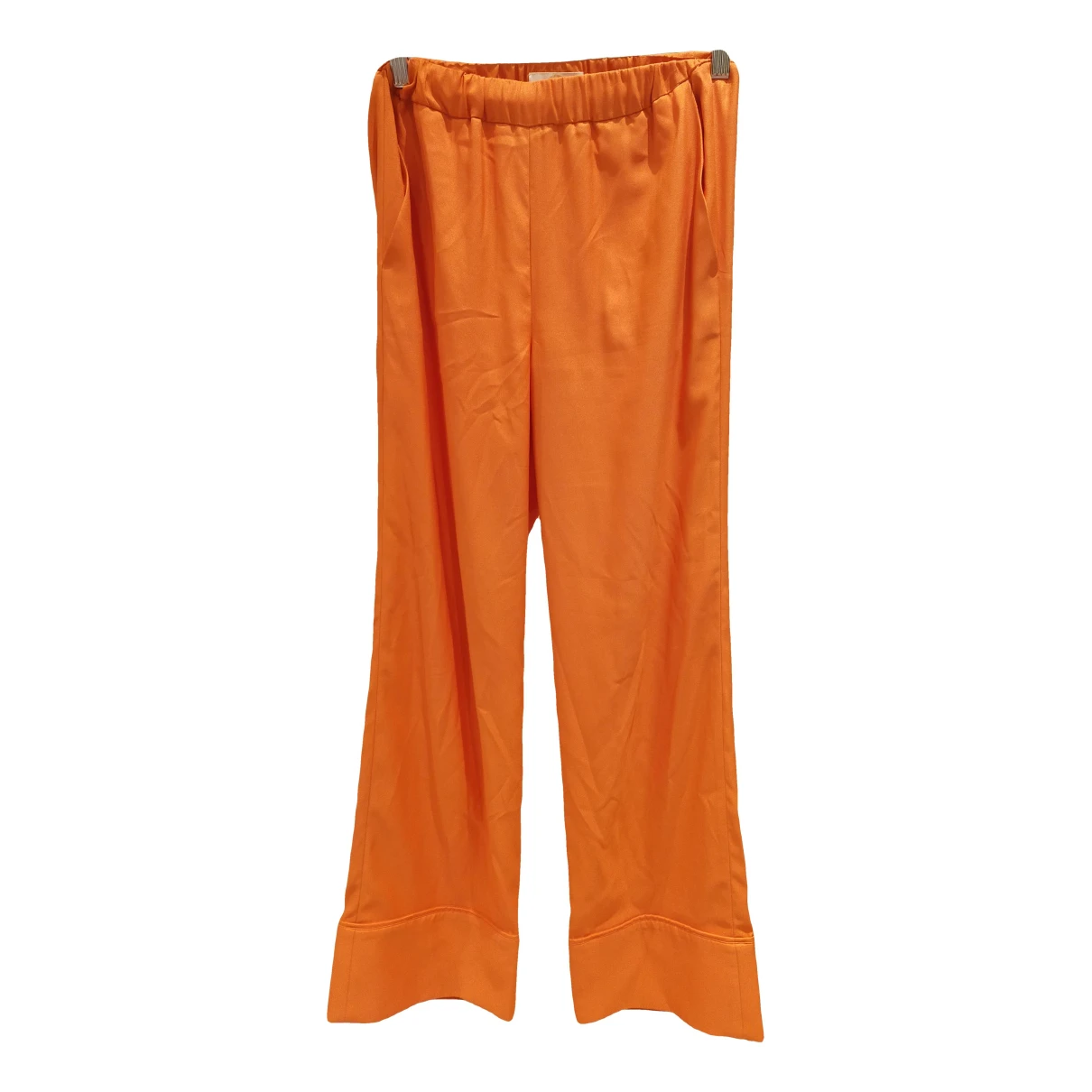 Pre-owned Sara Battaglia Large Pants In Orange