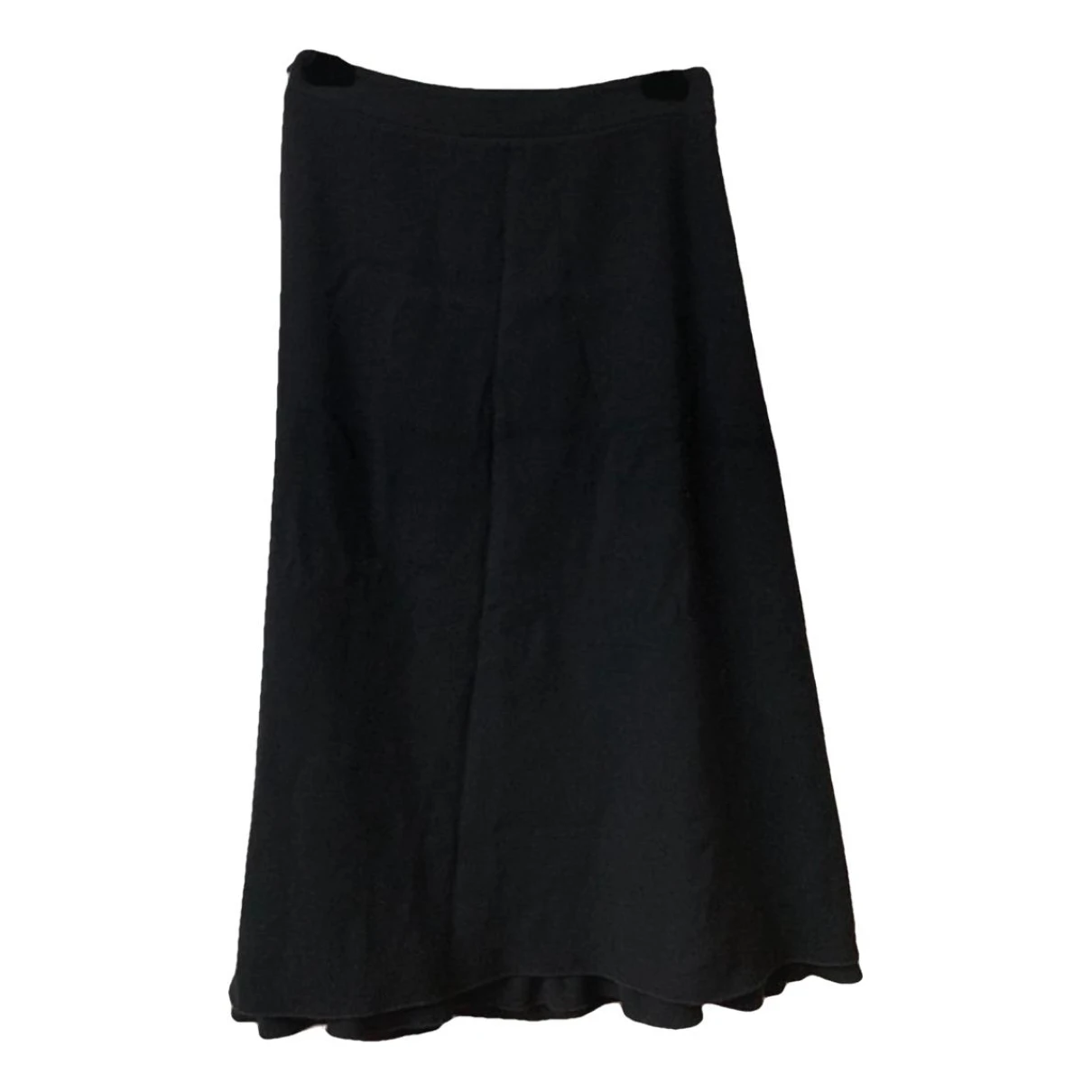 Pre-owned Prada Wool Mid-length Skirt In Black