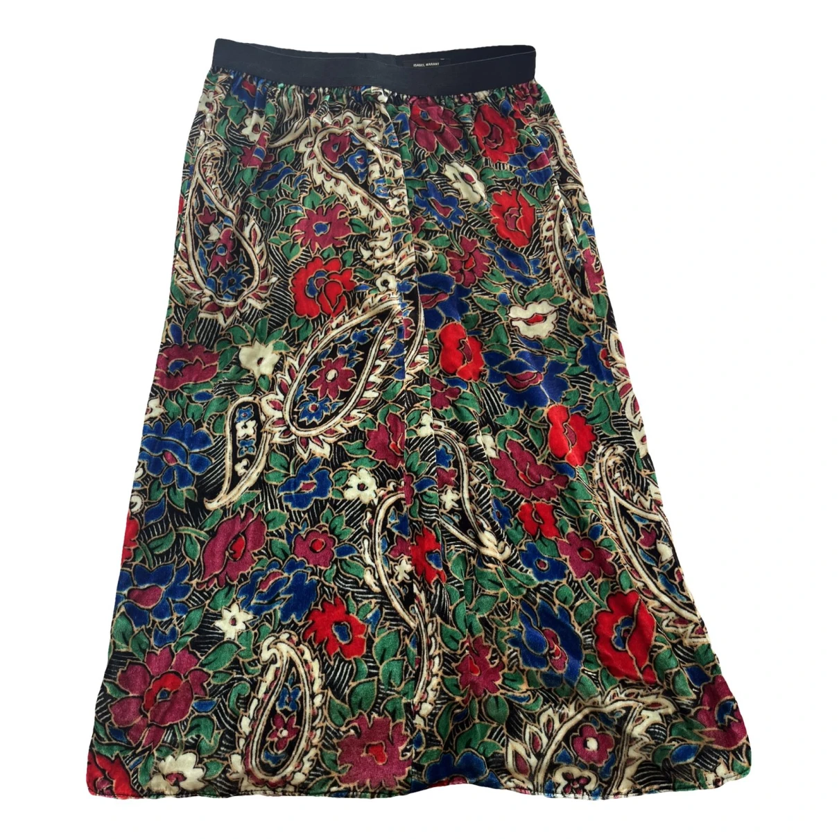 Pre-owned Isabel Marant Velvet Mid-length Skirt In Multicolour