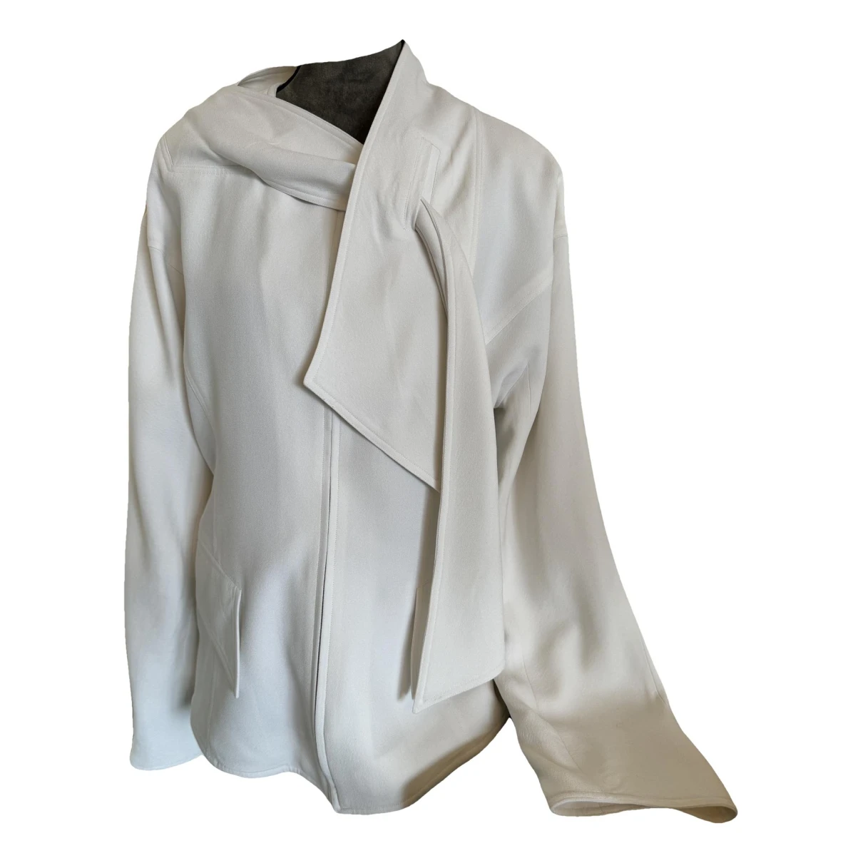 Pre-owned Courrã¨ges Blazer In White