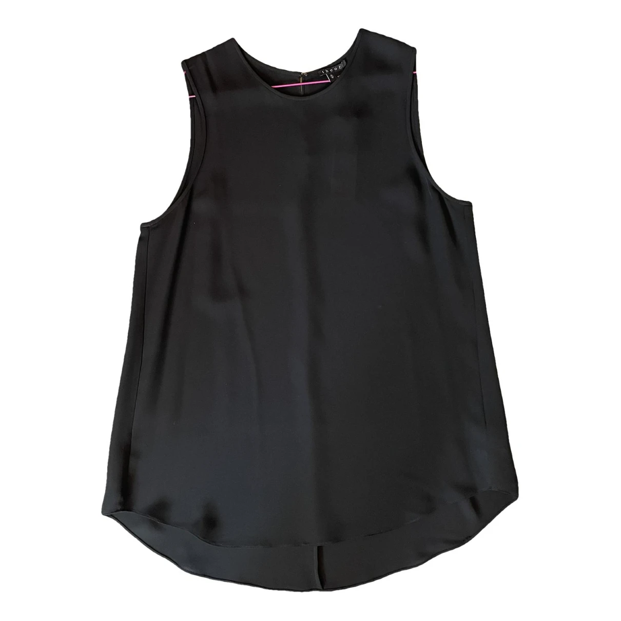 Pre-owned Theory Silk Vest In Black
