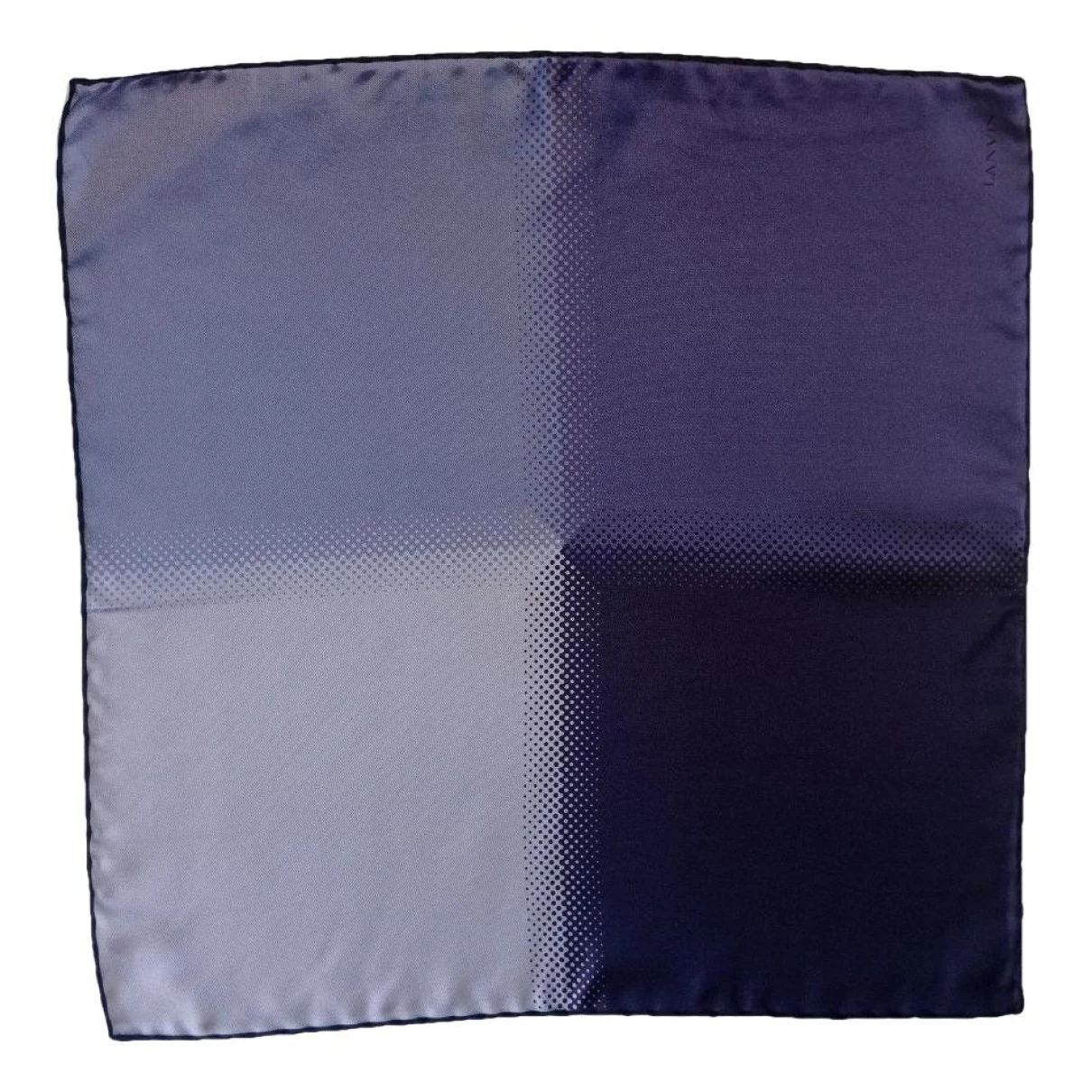 Pre-owned Lanvin Silk Scarf & Pocket Square In Purple