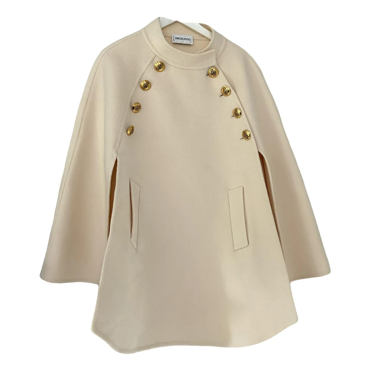 Pre-owned Emilio Pucci Wool Coat In White