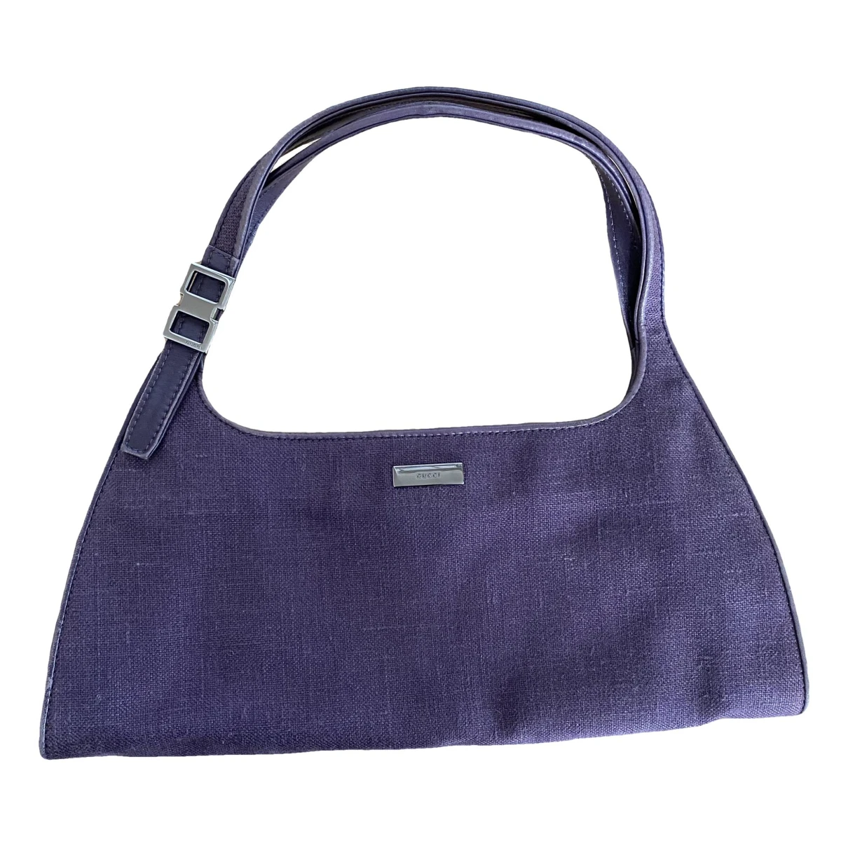Pre-owned Gucci Jackie Vintage Cloth Handbag In Purple