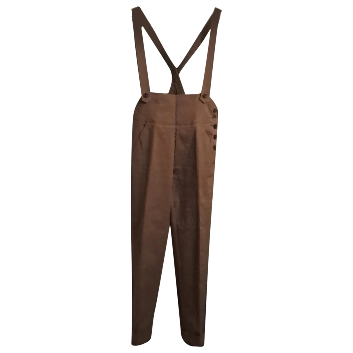 Pre-owned New York Industrie Jumpsuit In Brown