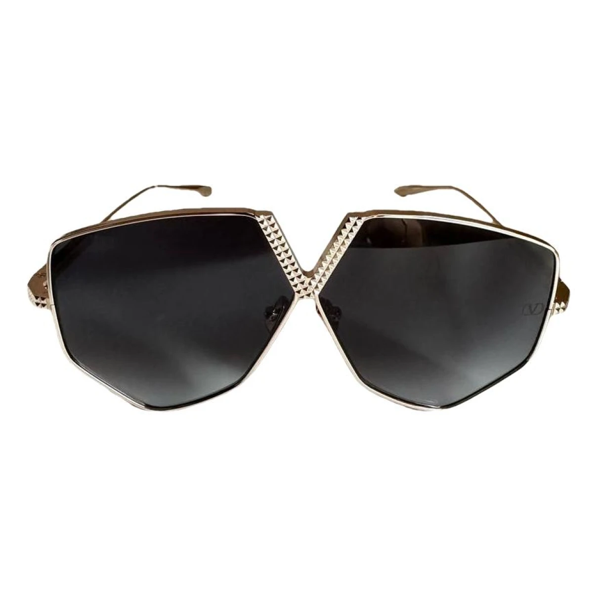 Pre-owned Valentino Sunglasses In Gold