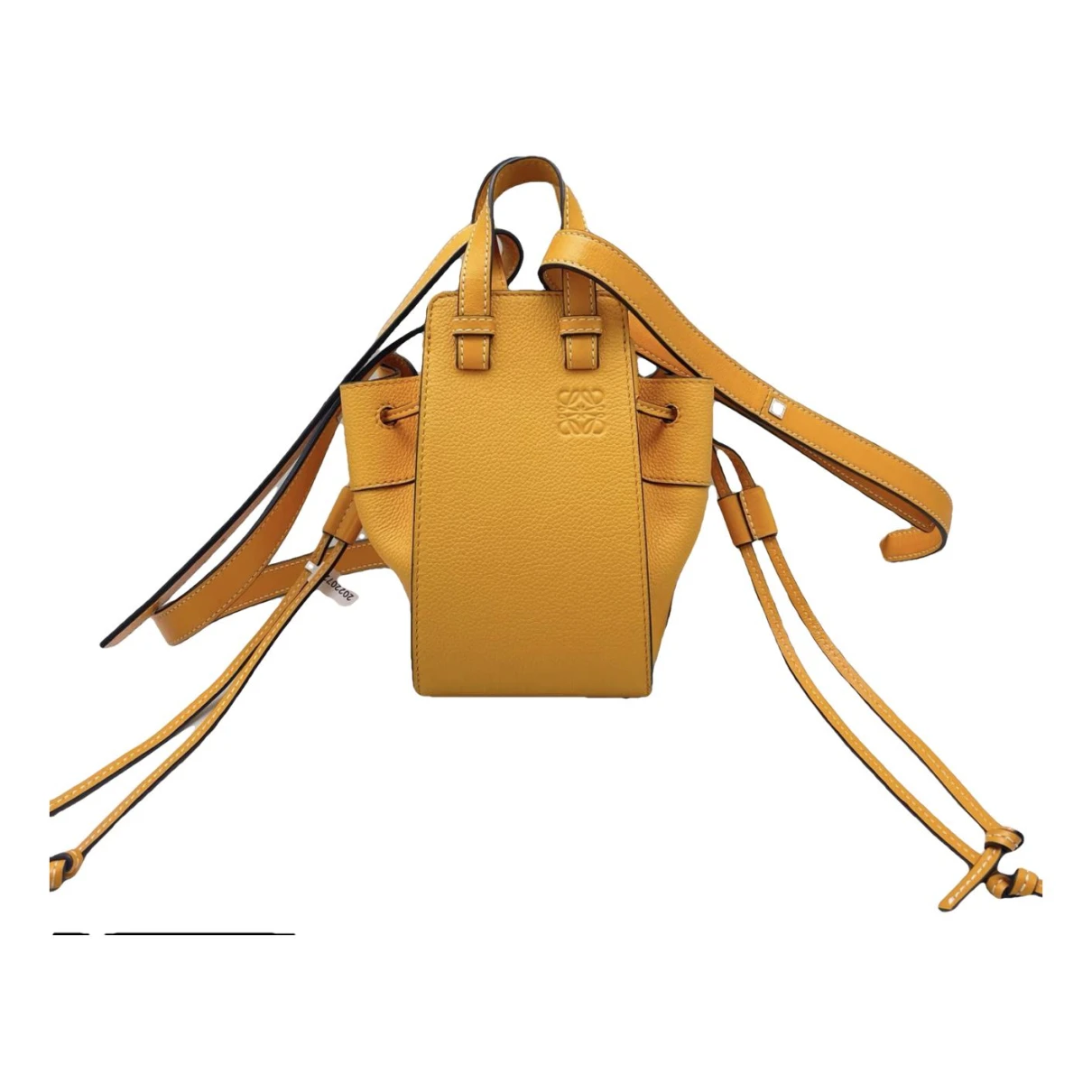 Pre-owned Loewe Hammock Leather Handbag In Yellow