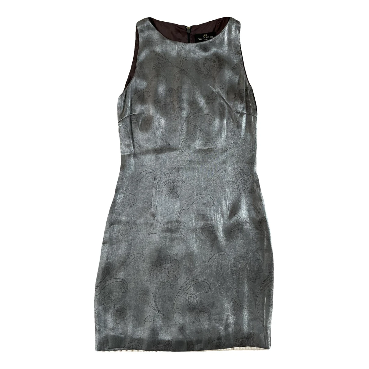 Pre-owned Etro Mid-length Dress In Silver