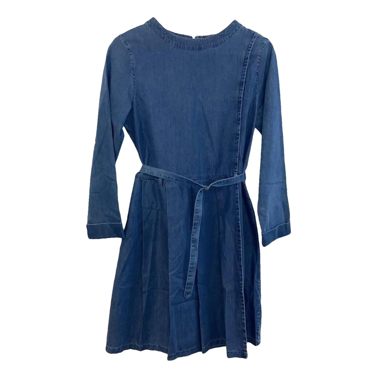 Pre-owned Apc Mid-length Dress In Blue