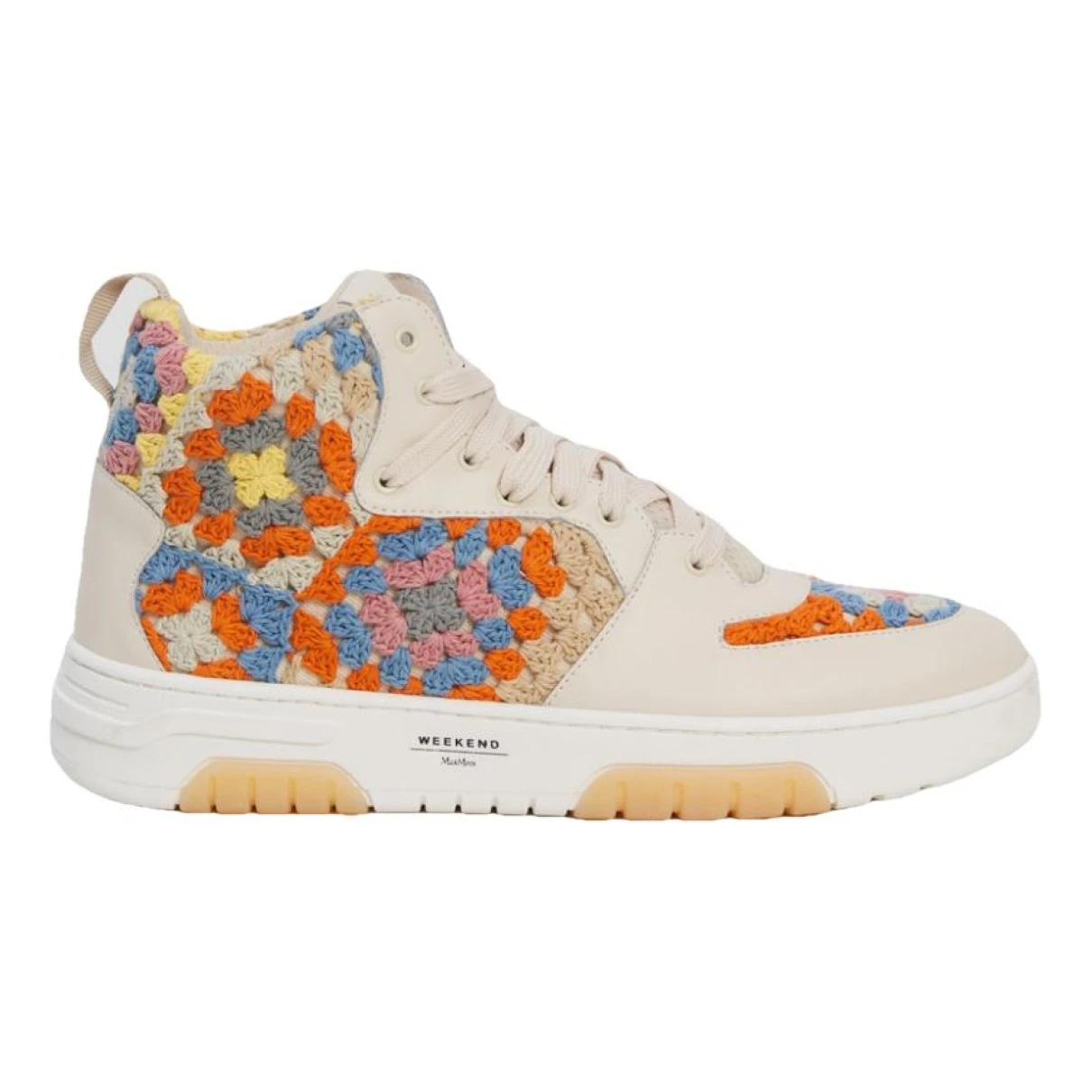 Pre-owned Max Mara Leather Trainers In Multicolour