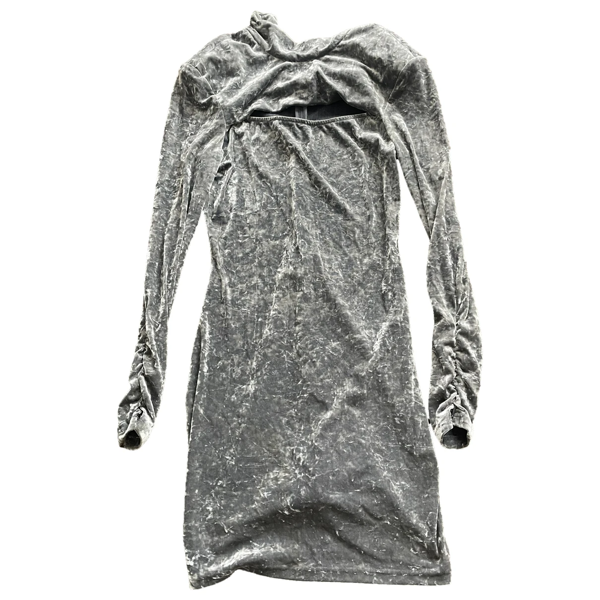 Pre-owned Han Kjobenhavn Mini Dress In Silver