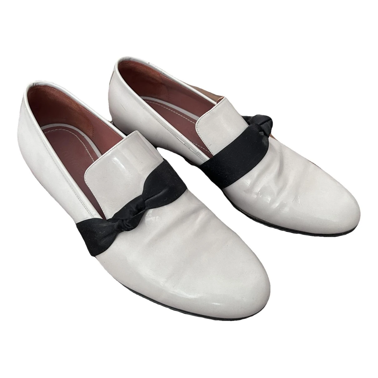 Pre-owned Sonia Rykiel Leather Flats In Grey