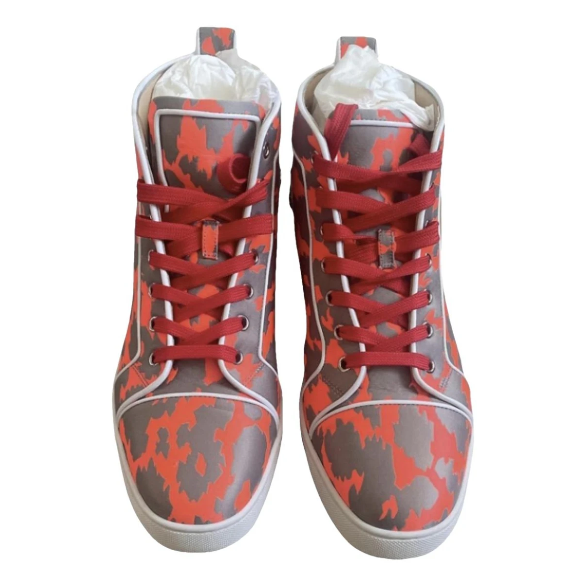 Pre-owned Christian Louboutin Louis Leather High Trainers In Other
