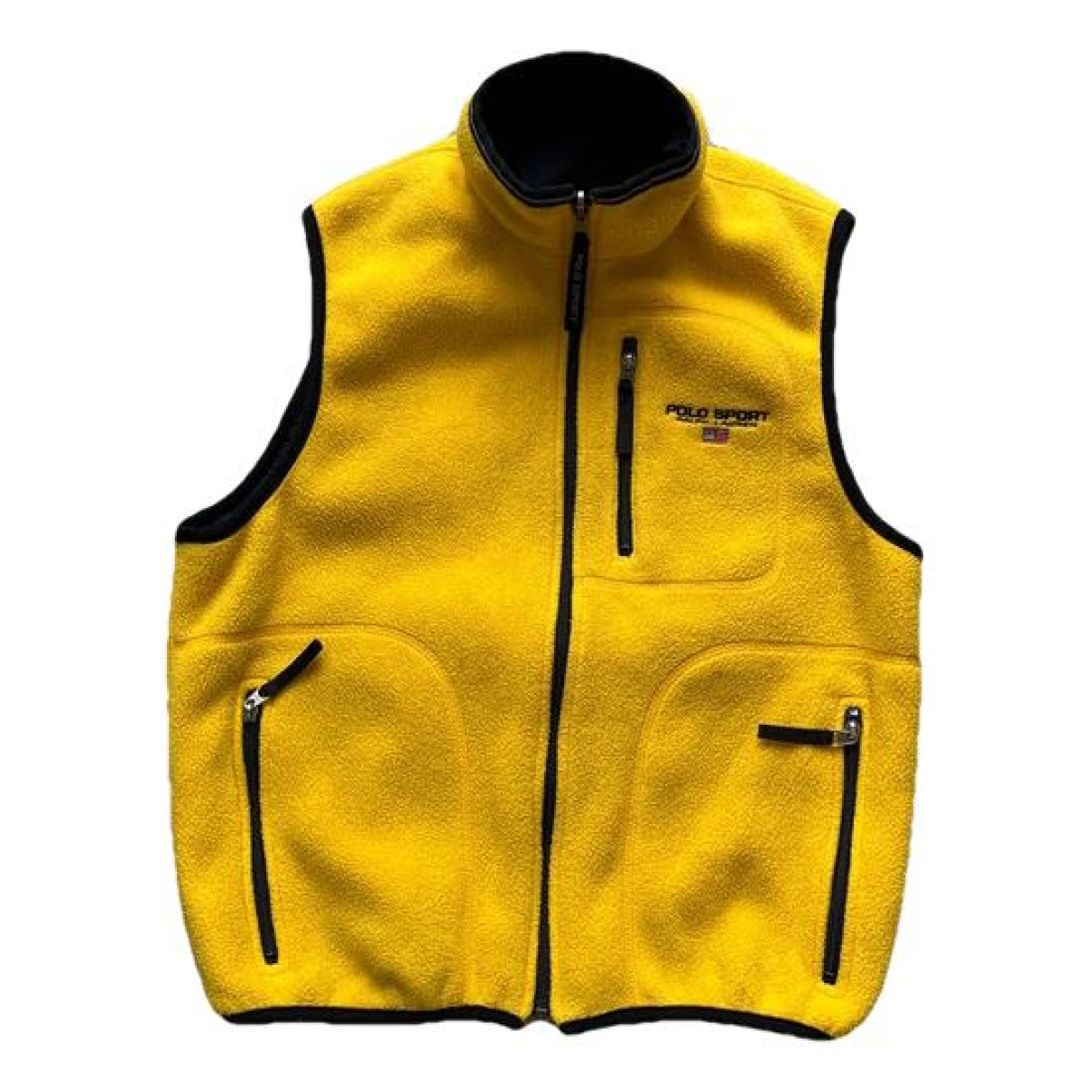 Pre-owned Polo Ralph Lauren Vest In Yellow