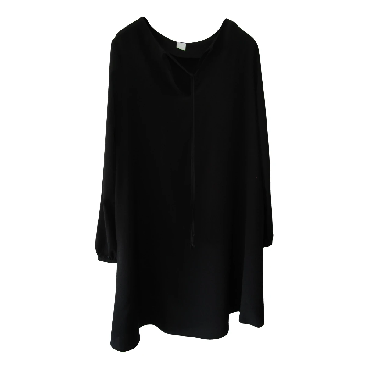 Pre-owned Hugo Boss Silk Mid-length Dress In Black