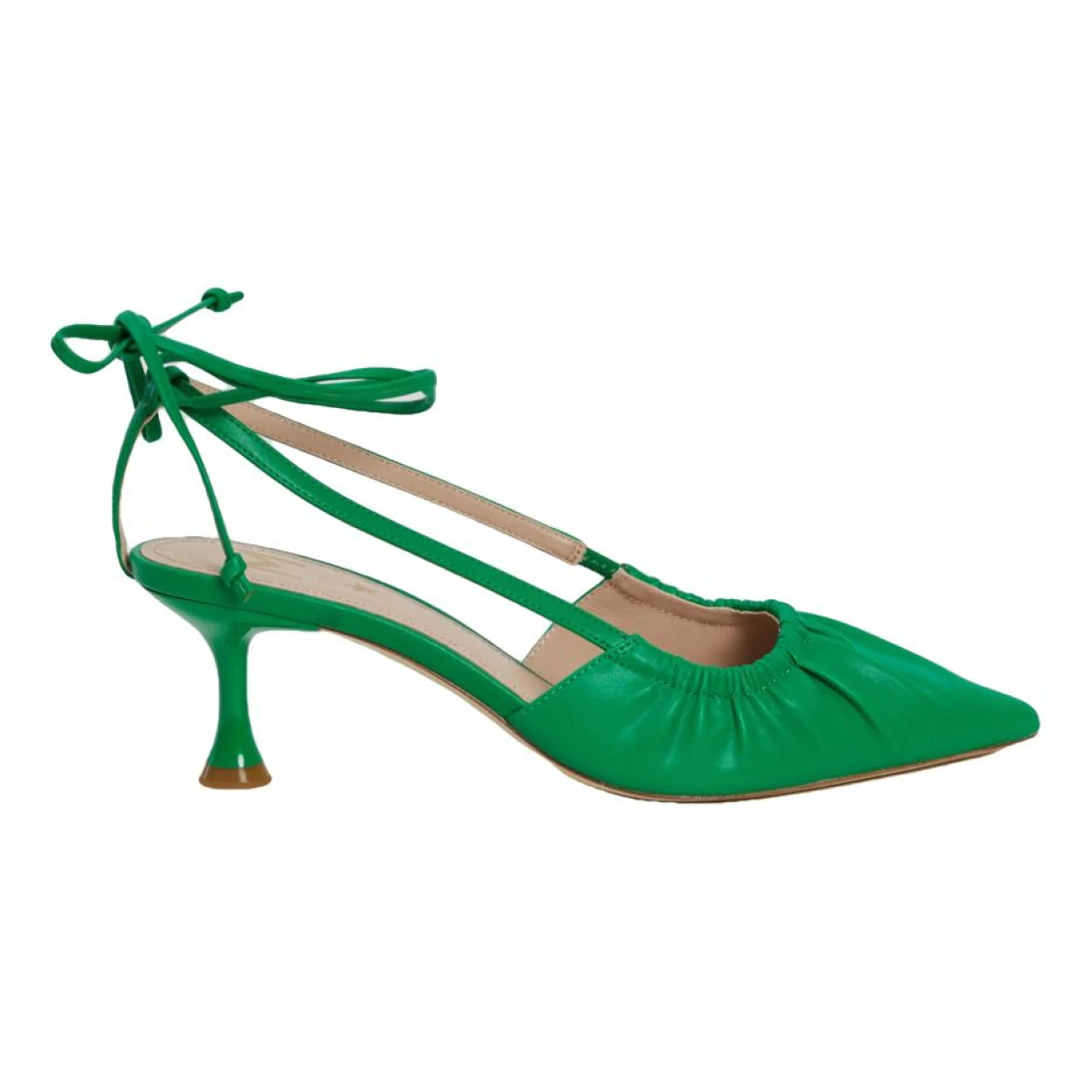 Pre-owned Marella Leather Heels In Green