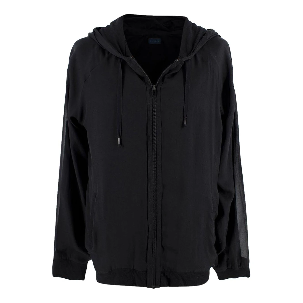 Pre-owned Lanvin Silk Jacket In Black