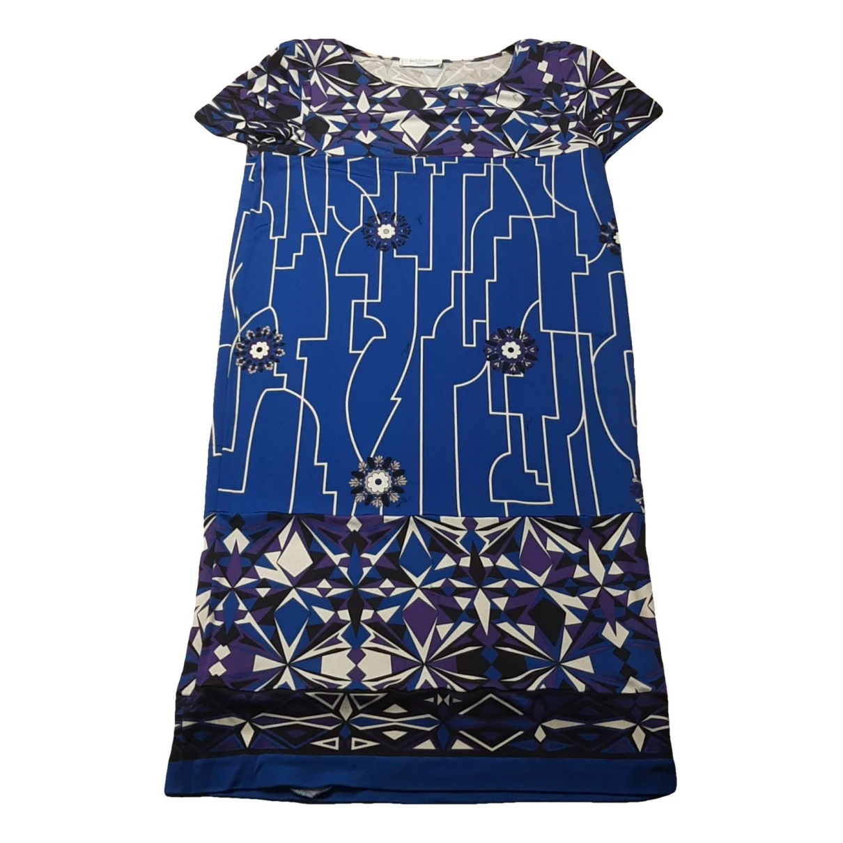 Pre-owned Emilio Pucci Silk Mid-length Dress In Blue