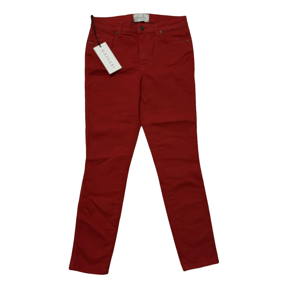 Pre-owned Gaelle Paris Trousers In Red
