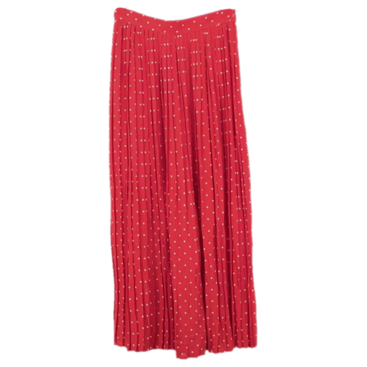 Pre-owned Celine Maxi Skirt In Red