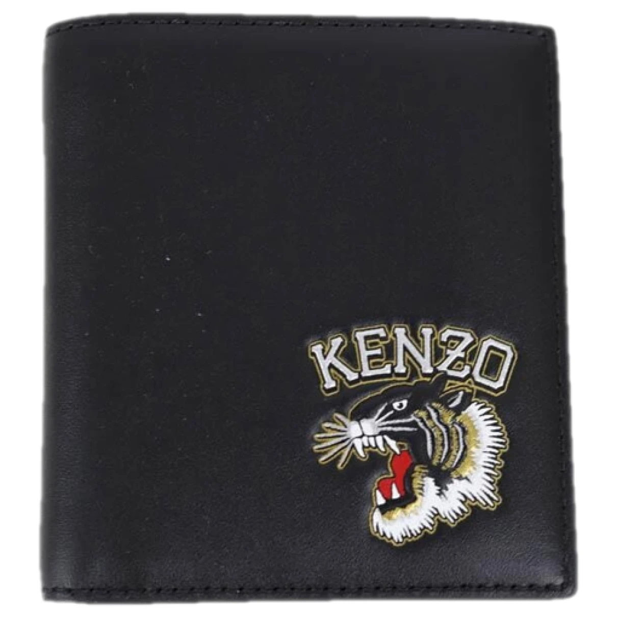 Pre-owned Kenzo Leather Wallet In Black