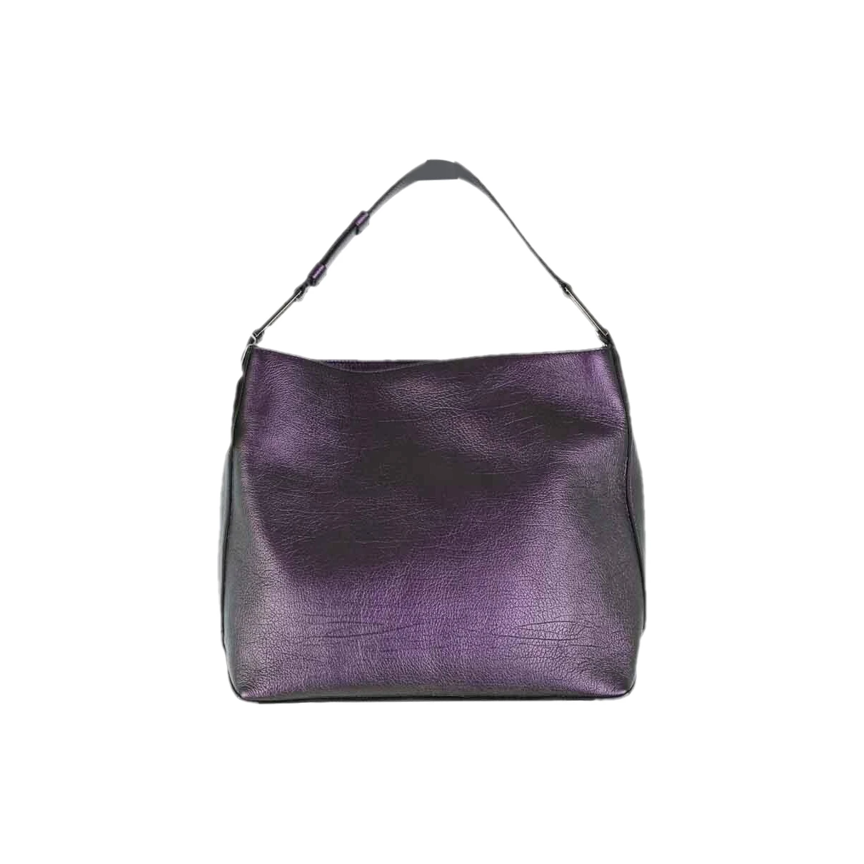 Pre-owned Lancel Leather Handbag In Purple