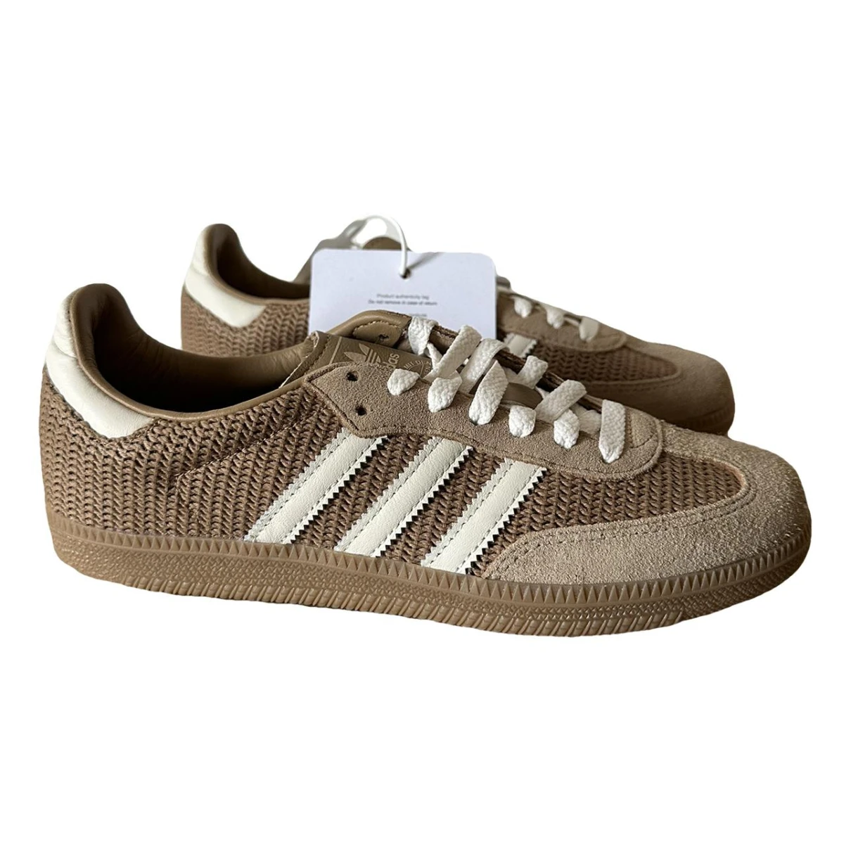 Pre-owned Adidas Originals Samba Cloth Trainers In Brown