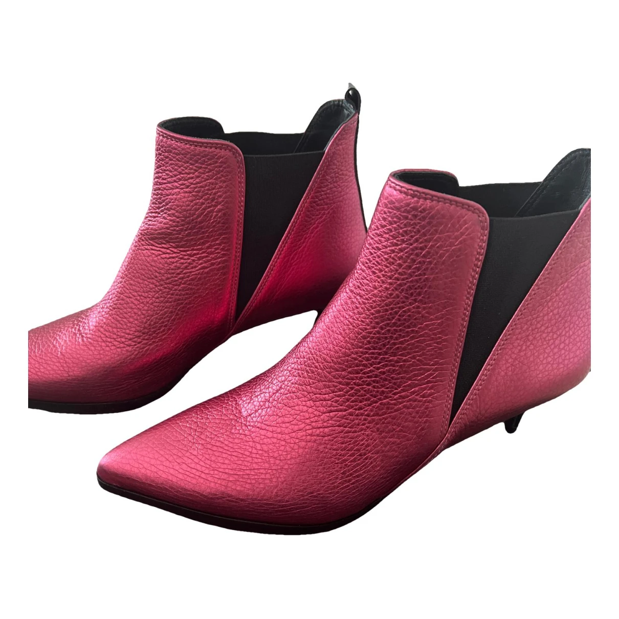 Pre-owned Hush Leather Boots In Pink