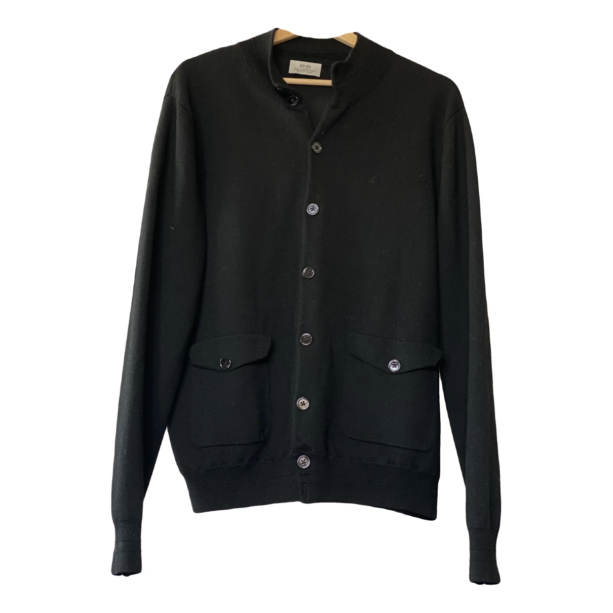 Pre-owned Cc Collection Corneliani Wool Sweatshirt In Black