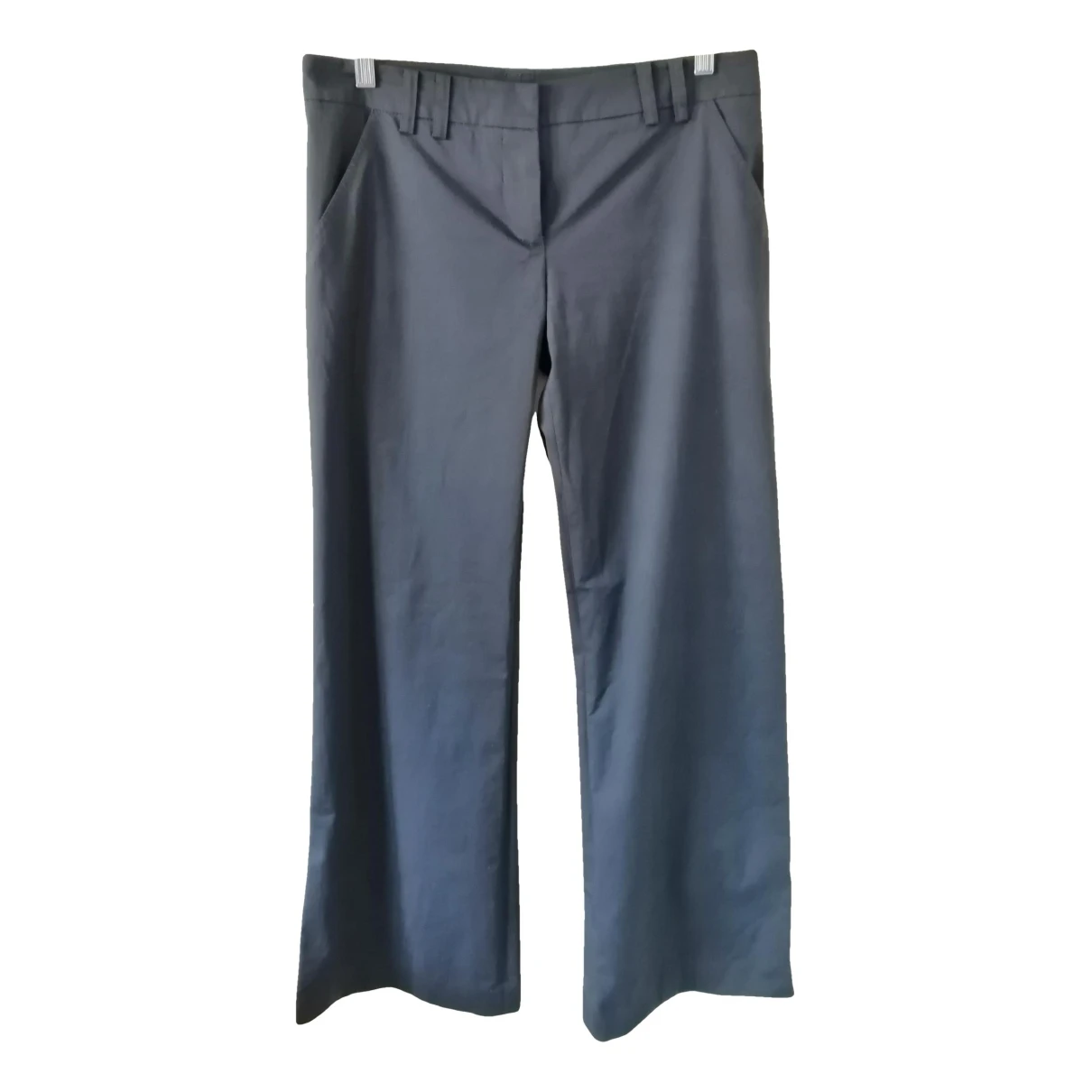 Pre-owned Patrizia Pepe Trousers In Navy