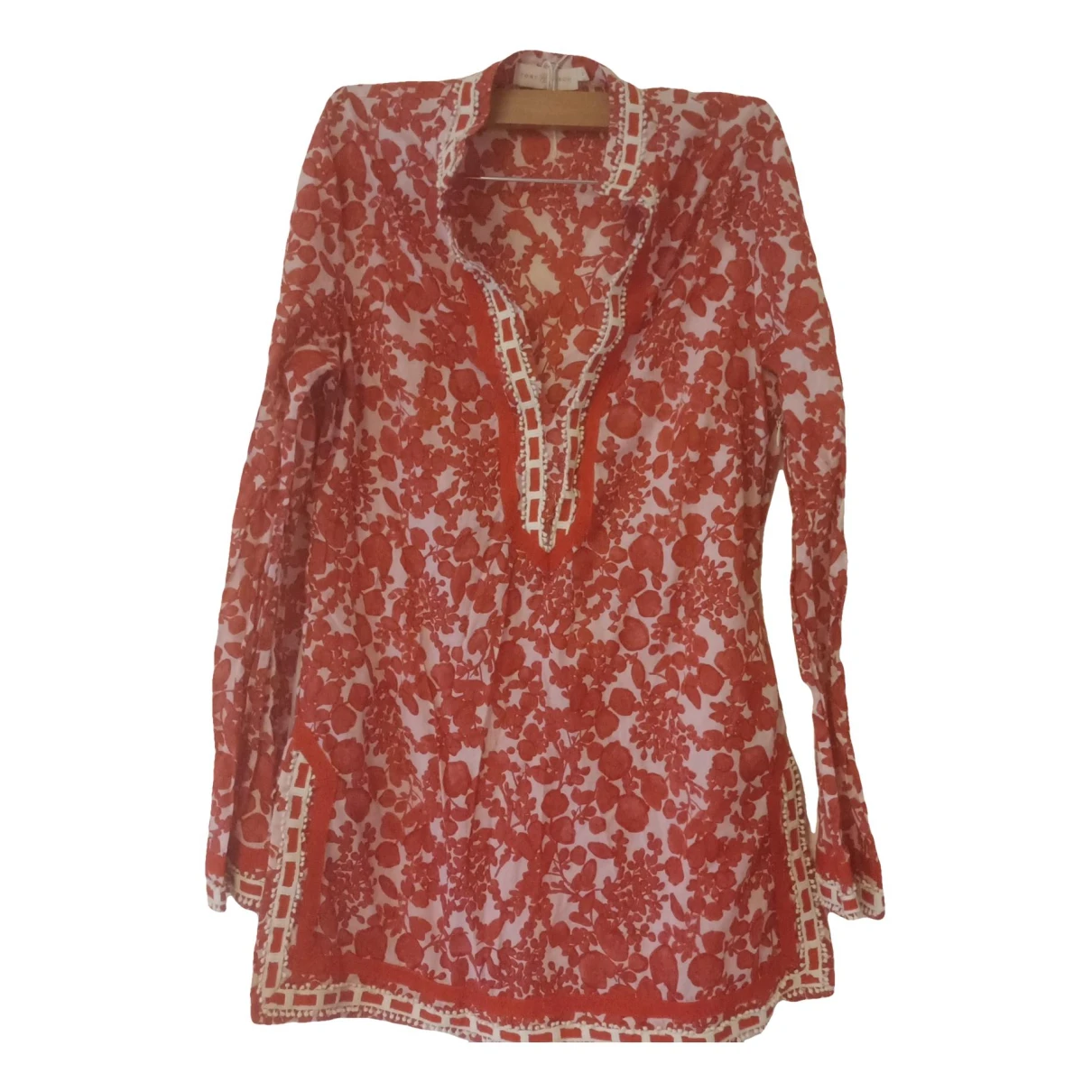 Pre-owned Tory Burch Blouse In Red