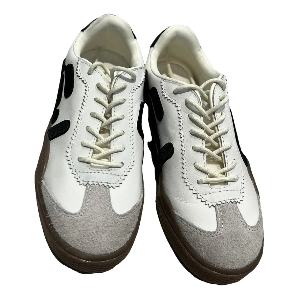 Pre-owned Eytys Leather Trainers In White