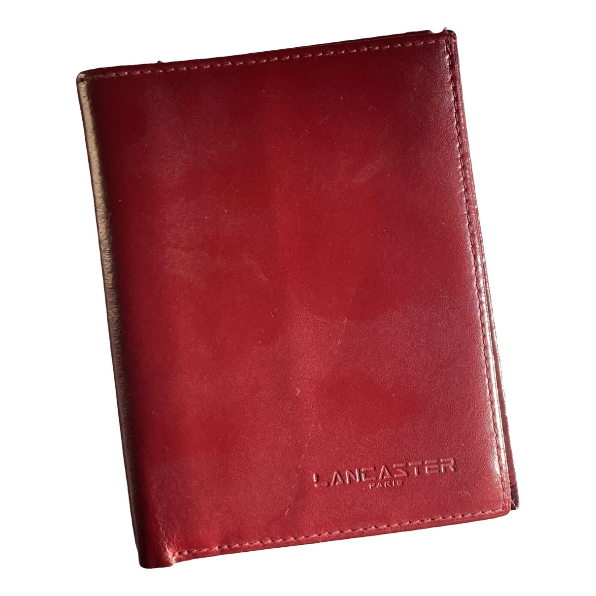 Pre-owned Lancaster Leather Wallet In Burgundy