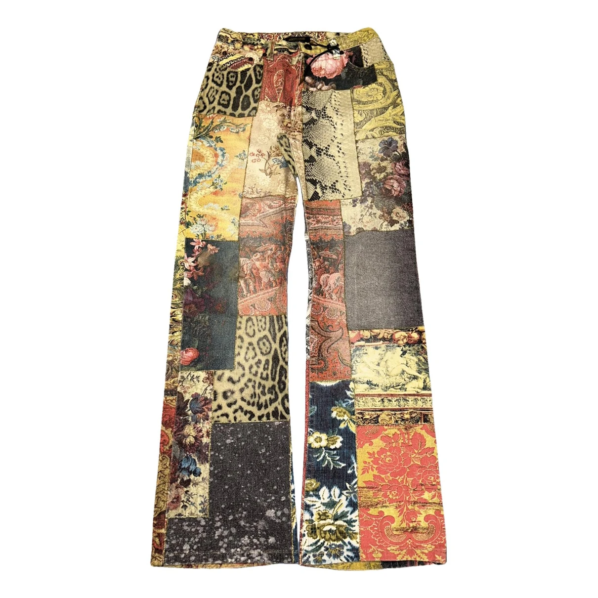 Pre-owned Roberto Cavalli Bootcut Jeans In Multicolour