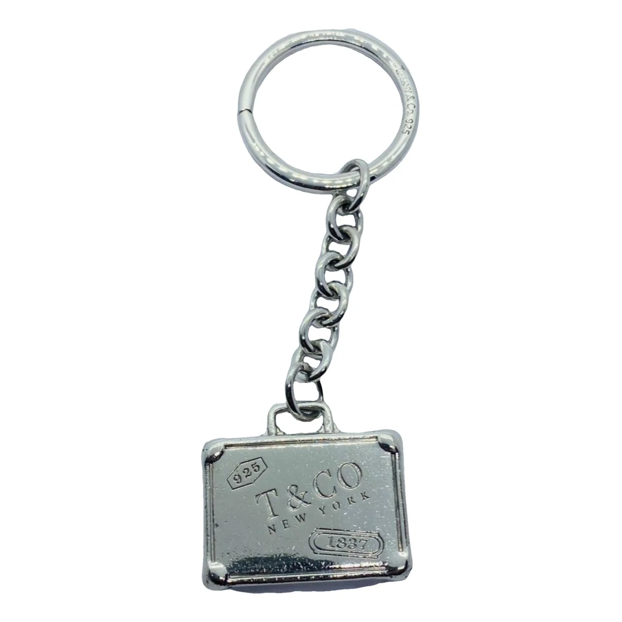 Pre-owned Tiffany & Co Key Ring In Silver