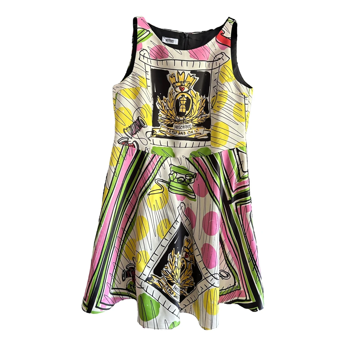 Pre-owned Moschino Cheap And Chic Mid-length Dress In Multicolour