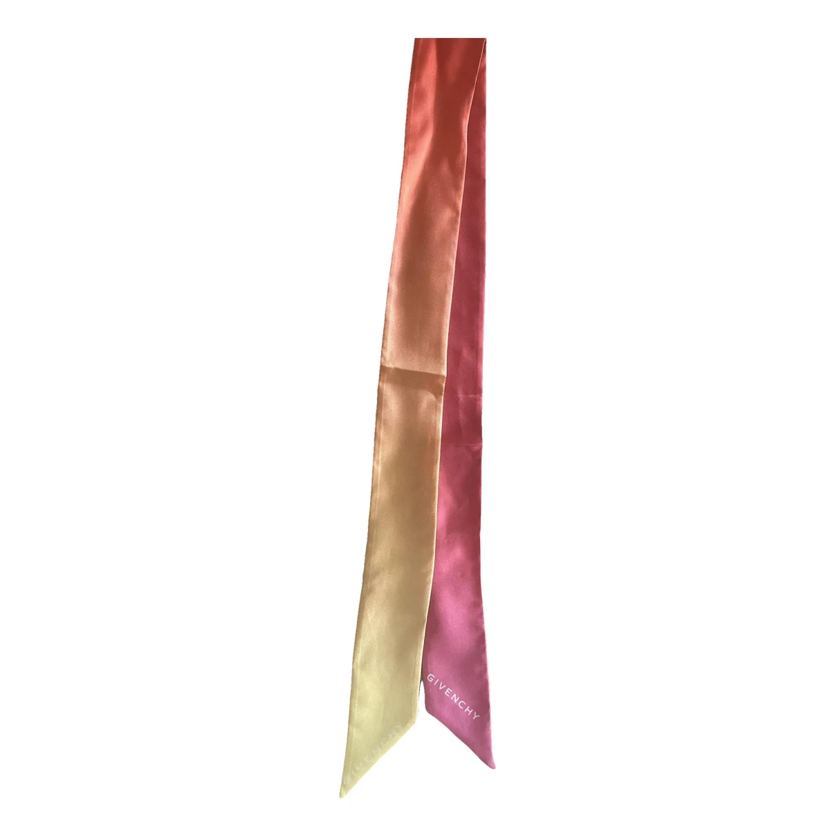 Pre-owned Givenchy Silk Scarf In Pink
